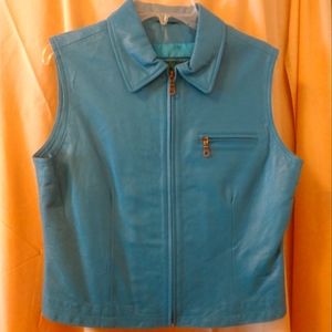 Butter Soft Turquoise Leather Vest